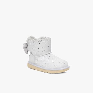 Ugg Mini Bailey Bow II Starry Lite Kids Classic Boots White (8641HCMTA)